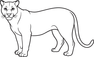 Cougar vector Png file by illutrator