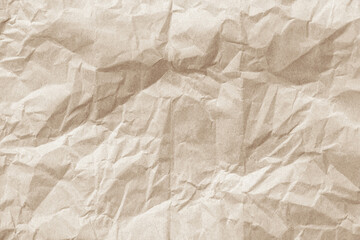 Crumpled brown paper texture. Abstract background and texture for design.