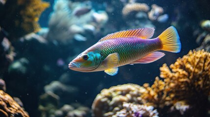 Colorful Fish in Coral Reef