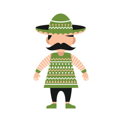 Viva Mexico Character Vector Design