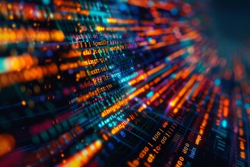 Abstract Representation of Code with Colorful Highlights