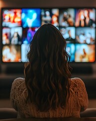  Person Deciding What to Watch on TV