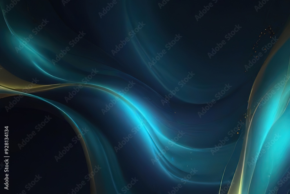 Sticker abstract blue background