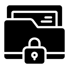 Obraz premium folder Solid icon