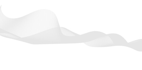 Vector illustration. Wave with lines created using blend tool. Abstract wave element for design. 