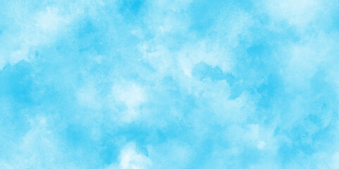 Abstract hand paint square stain watercolor background,Modern and paper texture design with sky blue cloud,blue sky with clouds. realistic vector cloudy sky,
