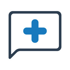 Fototapeta premium Health chat icon