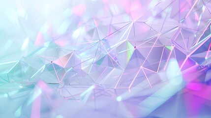 Abstract Geometric Background with Iridescent Colors