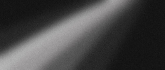 Abstract background with black white gradient, grain, grunge noise, website banner design, copy space