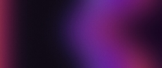 Abstract background with crimson purple gradient on dark background, grainy, grunge noise, website banner design, copy space