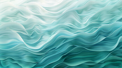 Abstract Turquoise Gradient Wave Pattern Background, Clean and Revitalizing Modern Design Element