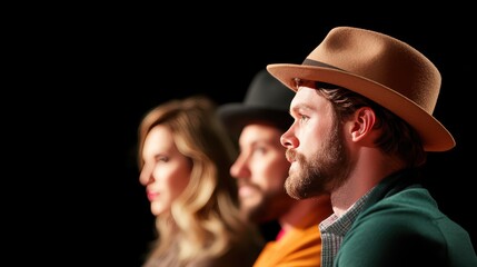 A panel of authors discussing their books and perspectives on a particular literary theme.