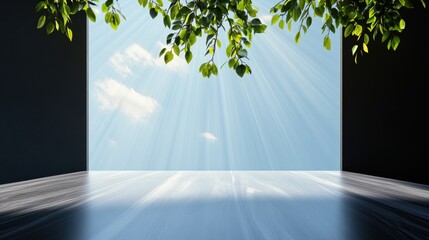 Obraz premium A professional meeting room with a large conference table and modern technology.