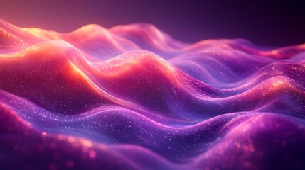 Obraz premium Mesmerizing Magenta Wave Across Monochromatic Retro-Futuristic Backdrop
