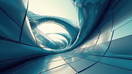 Futuristic 3d background with transparent,glass,plastic figures of abstract shapes.White modern technological banner for your projects