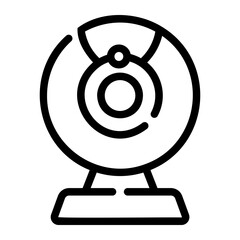 video surveillance Line Icon