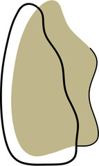 Abstract Organic Doodle Shape