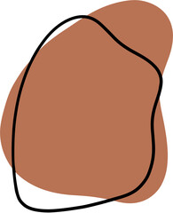Abstract Organic Doodle Shape