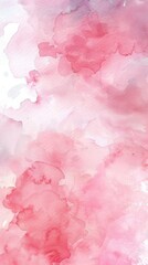 Soft Pink Watercolor Background