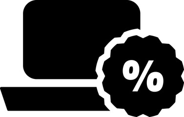 Rounded Filled Laptop Icon