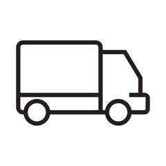 Fototapeta premium delivery truck logo icon