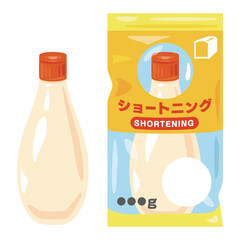 チューブ容器に入った市販のショートニング