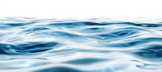 Naklejka premium Soothing Blue Water Ripples Background