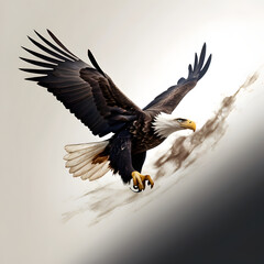 Obraz premium American bald eagle head illustration logo of a American eagle head American bald eagle 