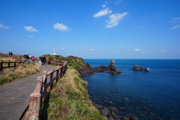Obraz premium seaside walkway and fine view