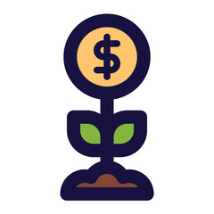 investment icon for illustration