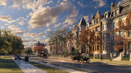 Fototapeta premium de la ciudad de washinton en 1860