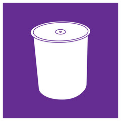plastic jar icon design