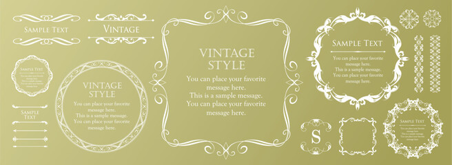 ハロウィンのフレームデザイン。