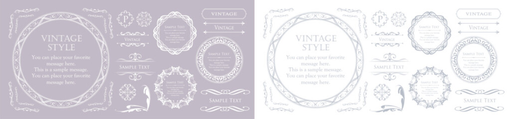 ハロウィンのフレームデザイン。