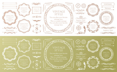 ハロウィンのフレームデザイン。