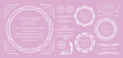 ハロウィンのフレームデザイン。