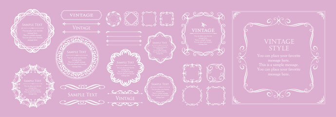 ハロウィンのフレームデザイン。