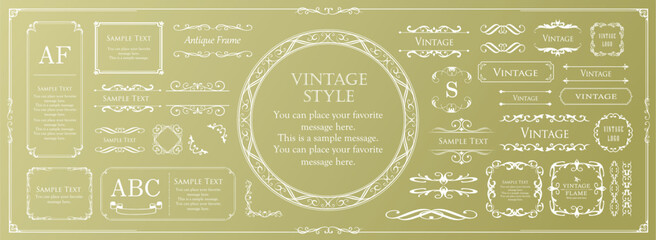 ハロウィンのフレームデザイン。