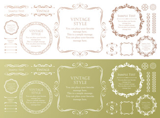 ハロウィンのフレームデザイン。