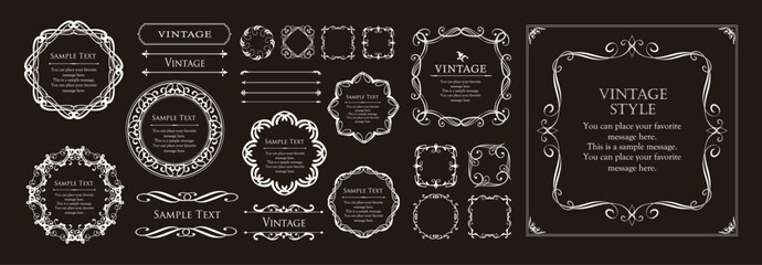 ハロウィンのフレームデザイン。