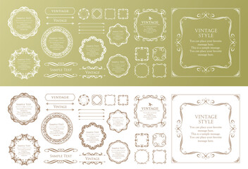 ハロウィンのフレームデザイン。