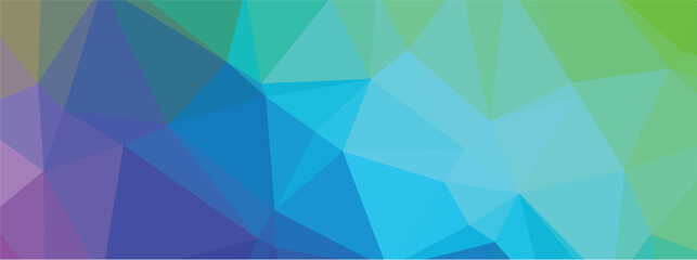 Obraz premium Gradient multicolor polygon pattern. Low poly design. Vector illustration 