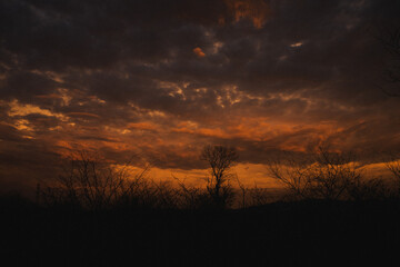 atardecer en el cerro