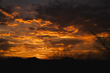 atardecer en el cerro