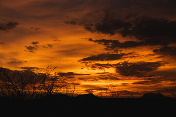 atardecer en el cerro