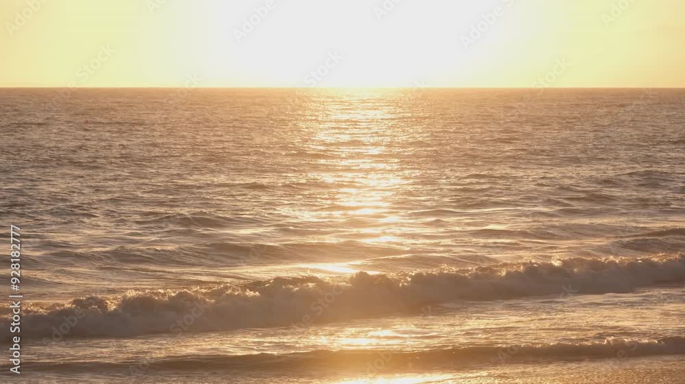 Poster sunset over the sea