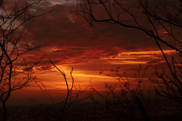 atardecer en el cerro