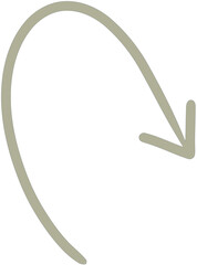 Abstract Hand-Drawn Arrow Doodle