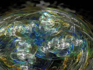 Imaginatory fractal abstract background Image