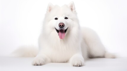 Fototapeta premium canine dogs white background